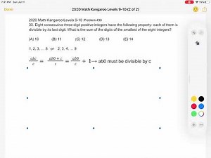 2020 Math Kangaroo Levels 9-10 Problem #30