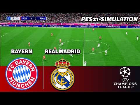 🔴Bayern vs Real Madrid | Champions League | Quarter - Final | PES 2021 Simulation HD