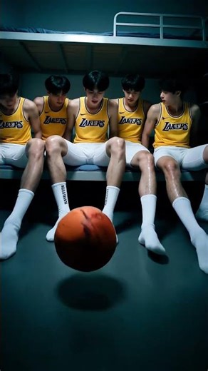 🏀 Korean Jock Messes Around with Basketball in Dorm! Toned Physique & Energetic Vibes - Must Watch