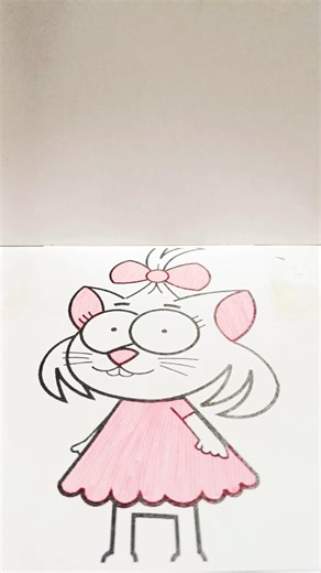 🩷 How to Color Cute Cartoon character🎨 Easy Coloring Pages for Everyone #shorts #colors