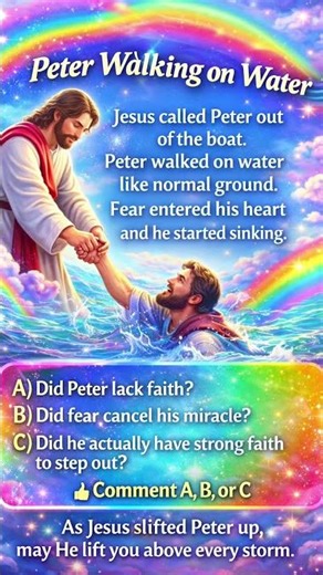 Did Peter lack faith? #faith #gospelmotivation #hopeinchrist