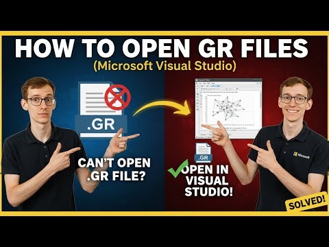How to Open GR Files (Microsoft Visual Studio)