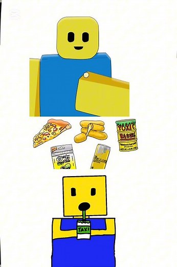 ROBLOX MUKBANG: Only YELLOW Food! 🧀 (Animation)