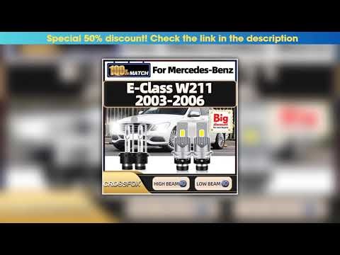 Review D2S LED Headlight Bulbs 60000LM 150W HID Xenon Light Plug&Play Car Lamp 6000K For Mercedes-B