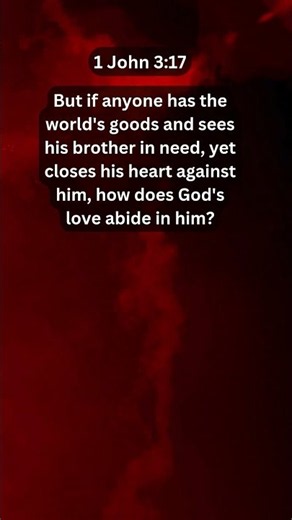 Jesus Saves | 1 John 3:17 | Daily Bible Verse