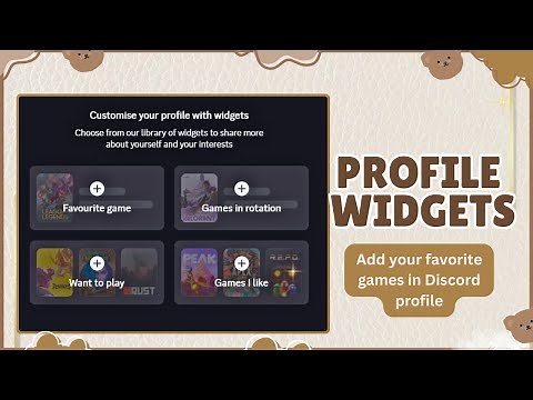 *NEW FEATURE* ~ PROFILE WIDGET | ADD YOUR FAVORITE GAMES IN YOUR DISCORD PROFILE