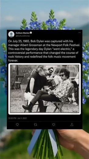 🎸⚡ Bob Dylan Shocks the Folk World! Newport 1965 🎤 #BobDylan #FolkRevolution #MusicHistory