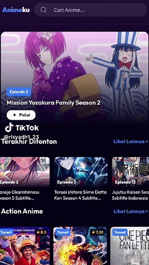 Animeku No iklan, ada fitur lvl ada animasinya anime lumayan lengkap #animeku #wibu #nontonanime #fyp #website