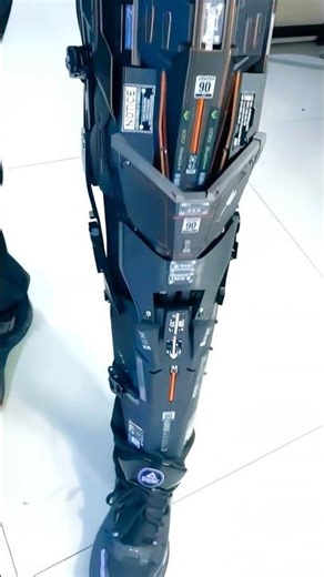 Cyberpunk Mecha Leg Armor