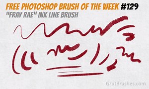 3.7K views · 84 reactions | the free Photoshop Brush of the Week for week #129 (grutbrushes.com/freebrush) is this ink line drawing brush. It starts out thin and crispy and then widens out to a crackly edged wide line with additional stylus pressure. | GrutBrushes Artisanal Photoshop Brushes | Facebook