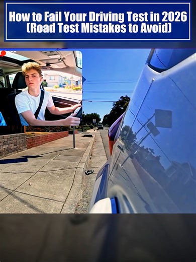 How to Fail Your Driving Test in 2026 (Road Test Mistakes to Avoid) #dmv #dmvtest #dmvpracticetest #drivingtest #learnontiktok #dmvpermittest #driverspermit #drivingpermit #drivinglessons #driverslicense #test #driving #fyp #usa
