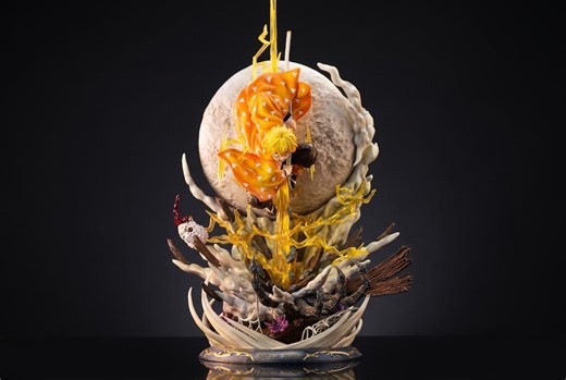 Demon Slayer Zenitsu Shinobu Resin Figure | 20" Anime Statues, Desktop Display