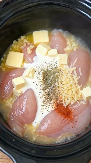 Slow Cooker Garlic Parmesan Chicken