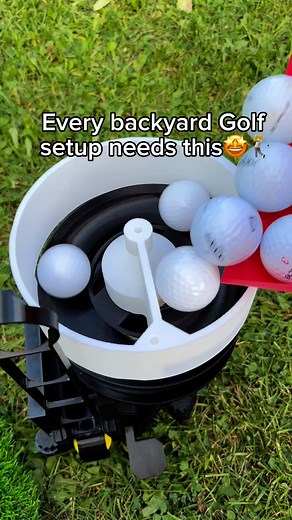 Every backyard golf setup needs this #golf #golfing | Range Reload