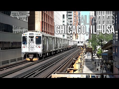 Chicago Transit Authority (CTA) Trains in Chicago, Illinois