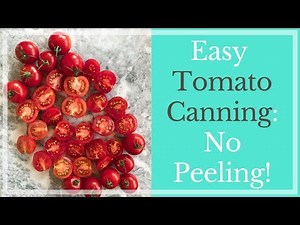 Easy Tomato Canning Recipe Canning Tomatoes for Beginners Canning Tomato Sauce the Easy Way