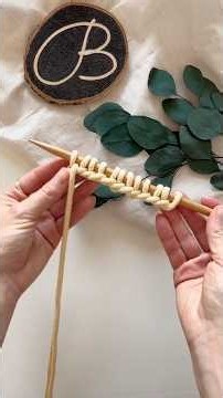 Have you tried the Long Tail Cast On yet? ✨ #bobbiny #knitting