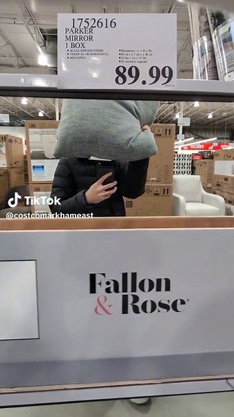 I can't remember seeing mirrors at Costco before! $89.99 for a 24