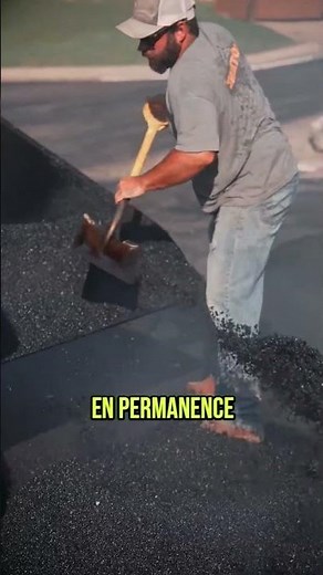 How do workers build a perfectly flat road for kilometers?