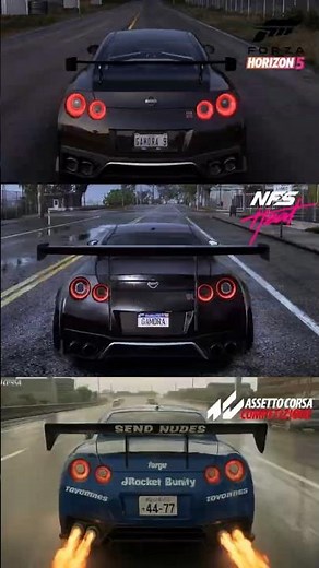 How the GTR Sounds in Different Games... SHOCKING Difference 😱#shorts #gtr #r35