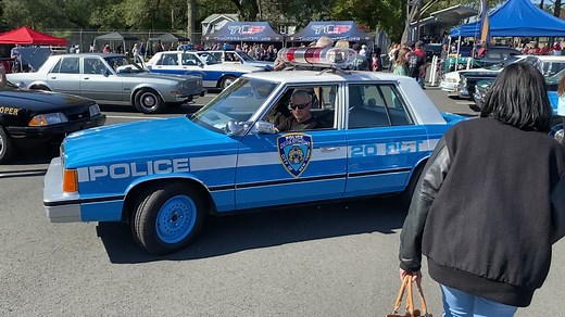 Vintage NYPD Plymouth Reliant at NJ State Police Classic Car Show