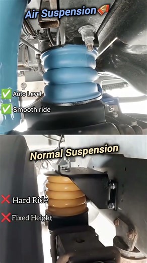 Air Suspension vs Normal Suspension – Which Is Better?#shorts