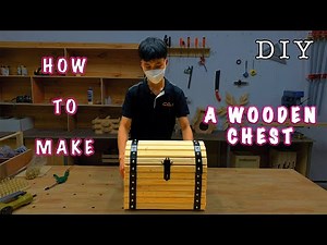 DIY - How to make an Easy Wooden Chest | Wooden Box | Woodworking and Recycle