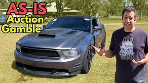 This Repo Coyote Mustang is in Pretty Rough Shape, but it came with the Legendary Coyote V8 and cost LESS than a V6! Is it worth fixing??? | Samcrac