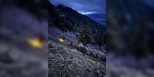 First responders complete risky rope rescue to reach a stranded Oregon Hiker