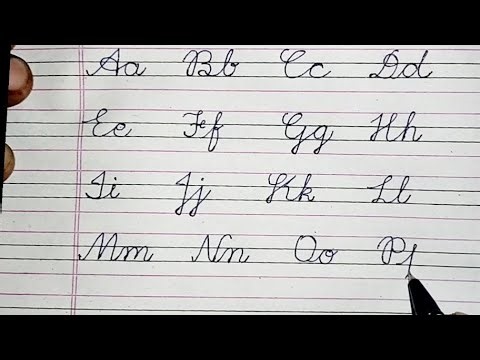 Cursive Capital and Small Letters A to Z | Beautiful Handwriting | Easy Cursive Writing for Kids