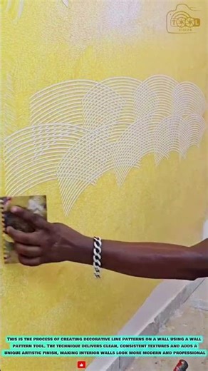 Wall Pattern Tool: Layered Arc Texture Finishing Technique