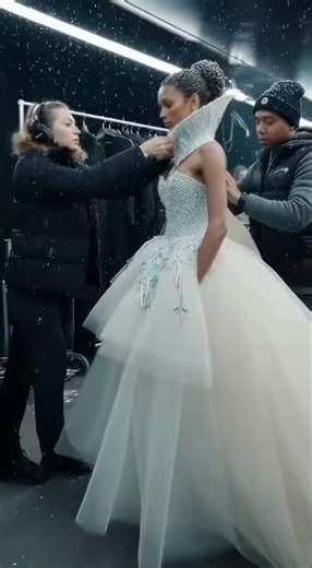 The first backstage 🌟 #backstage #model #ai #aimodel #catwalk