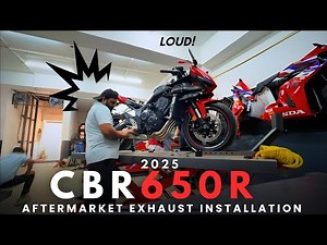 CBR650R 2025 Exhaust Installation: IXIL Full System LOUD!