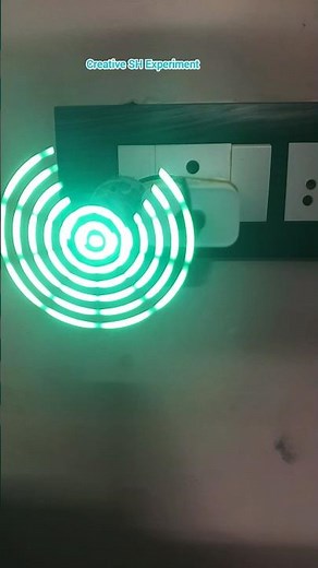 ⚡ AC to DC Rotating Light Experiment | #project