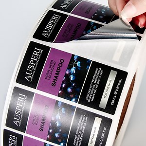 [Hot Item] Vinyl Waterproof OEM Cosmetics Shampoo Bottle Label Sticker BOPP