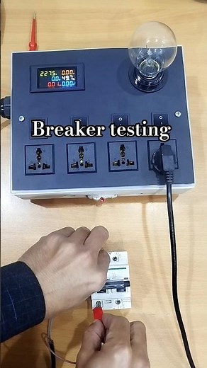 Breaker testing with series testing board | Easy way to check
