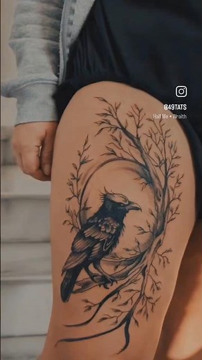 Raven tattoo #ravens #raventattoo #crow #station26 #tattoocyprus #tattooartist #realismtattoo