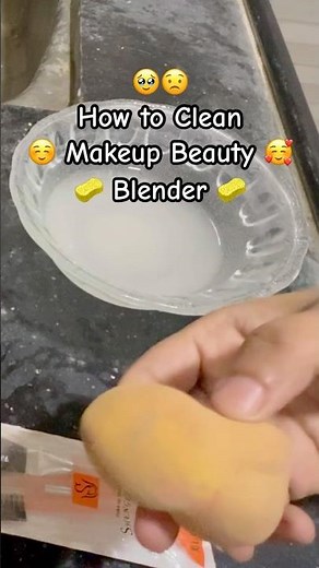 Beauty blender 🧽 washing & Cleaning 🧼#hack #beautyblender #beautyhacks #cleaninghacks #hacks