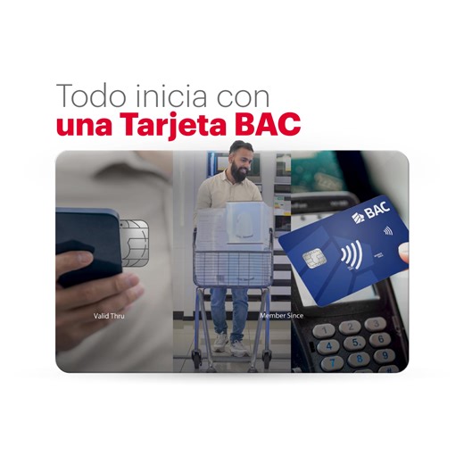 Obtén tu Tarjeta Puntos BAC y compra con mejores beneficios. En BAC te apoyamos con tarjetas de crédito que te ayudan a comprar con mejores condiciones como la Tarjeta Puntos BAC. Solicítala hoy y aprovecha para comprar en distintos lugares disfrutando lo beneficios que tiene para ti: 💰 Acumula 1 Punto BAC por cada dólar en compras a nivel nacional e internacional. 🛍️ Compra gratis con tus Puntos BAC en comercios con modalidad de canje en POS. 👩🏻‍💻 Canjea tus Puntos BAC acumulados por efect