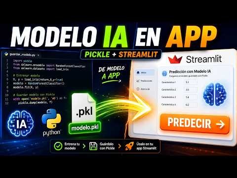 Guarda tu modelo de Machine Learning y úsalo en Streamlit con Pickle