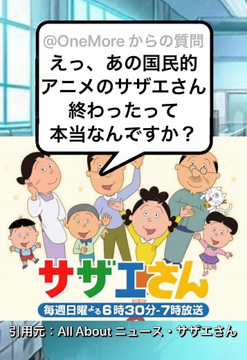 サザエさん放送終了の噂とその影響