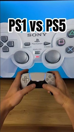 PS1 vs PS5 controller #playstation