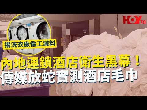 一線搜查｜內地連鎖酒店衛生黑幕！傳媒放蛇實測酒店毛巾 揭洗衣廠偷工減料 健身室毛巾高溫烘乾交差？ 皮膚科醫生拆解跡象 ｜1040集｜有線新聞 余琦琪｜#一線搜查｜HOY77 HOY78｜#hoy