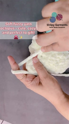 “Fuzzy Yarn Crochet Octopus Pattern – Fluffy Ocean Amigurumi”‎⁨@ShilpyGarments⁩ #shorts