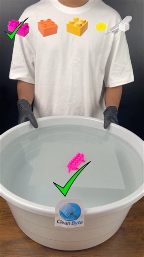 Satisfying LEGO & Wheels Tissue Dissolve in Water Tap Tub #oddlysatisfying #shorts #cleanbyte