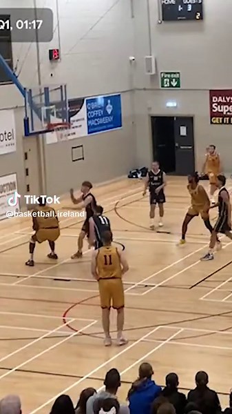 Irish underage international Nathan Gbinigie plays basketball for Titans BC in Galway and he was just casually hitting guys with blue shells like it was nothing in week one of the Domino’s Men’s Division One #Basketball #Ireland #Hoops