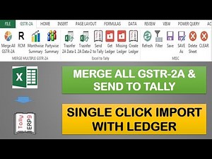 Merge All GSTR-2A and Send to Tally