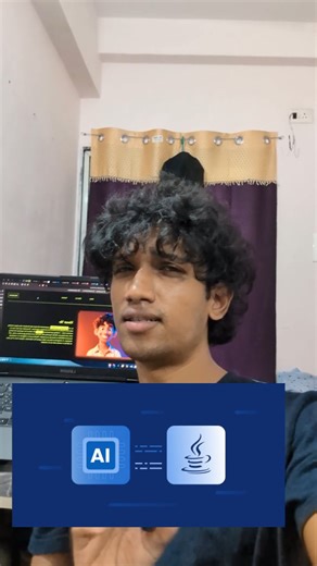 Himanshu Chandekar on Instagram: "Ab backend code mein AI ka magic dalne ka time aa gaya hai! ✨ Comment "JAVA" agar aap ispe full tutorial chahte ho! 👇 🏷 Recommended Hashtags #JavaDeveloper #SpringAI #Spring Boot #CodingReels #SoftwareEngineer AIintegration LearnToCode JavaVsPython ProgrammersLife TechTrends LangChain ArtificialIntelligence"