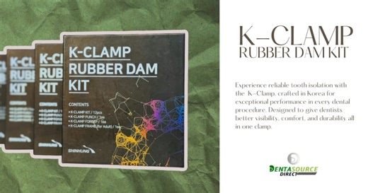 K-Clamp Rubber Dam— Precision That Holds, Quality That Lasts. ✨ ✔️Designed for professionals who value control and precision, the K-Clamp ensures excellent retention and stability throughout every procedure. Crafted from high-grade stainless steel, each clamp offers smooth, polished edges and consistent elasticity — reducing stress and maximizing efficiency during dental isolation. With a design built for accuracy and patient comfort, the Shinhung K-Clamp continues to set the standard in dental 