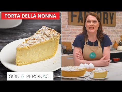Torta della Nonna, easy with cream and shortcrust pastry - Sonia Peronaci